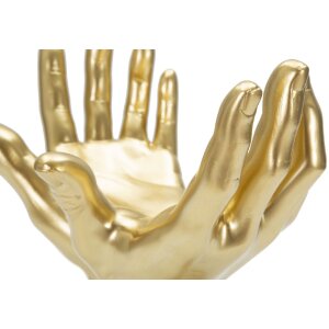 Mauro Ferretti Sculpture de mains Peace Hands 25x15x24 cm or