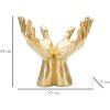 Mauro Ferretti Sculpture de mains Peace Hands 25x15x24 cm or