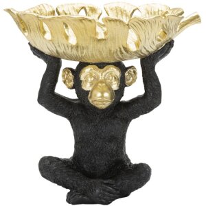 Mauro Ferretti figure décorative singe avec bol de...