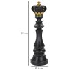 Mauro Ferretti pièce déchecs roi Ø14x50 cm noir or
