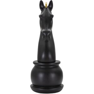Mauro Ferretti pièce déchecs cheval Ø18,5x50 cm noir or