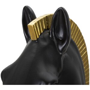 Mauro Ferretti pièce déchecs cheval Ø18,5x50 cm noir or
