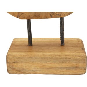 Mauro Ferretti sculpture Hasi teck 28x10x38 cm brun