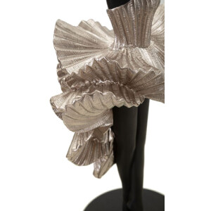 Mauro Ferretti figure danseuse 17x14x43 cm noir argent