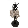 Mauro Ferretti figure danseuse 17x14x43 cm noir argent