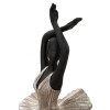 Mauro Ferretti figure danseuse 17x14x43 cm noir argent