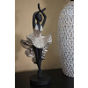 Mauro Ferretti figure danseuse 17x14x43 cm noir argent