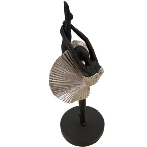 Mauro Ferretti figure danseuse 14x14x42,5 cm noir argent