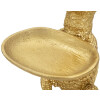 Mauro Ferretti figure crocodile avec bol 23x15,25x26,6 cm or