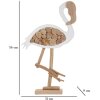 Mauro Ferretti Deko Flamingo 31x9x56 blanc nature