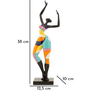 Mauro Ferretti Sculpture Danseuse Rubic 12,5x10x38 cm multicolore