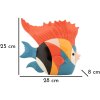 Mauro Ferretti sculpture poisson Rubic 28x8x25 cm multicolore