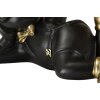 Mauro Ferretti figure décorative chien Rover avec plateau 23,5x13x18,5 cm noir or