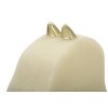 Mauro Ferretti Figurine décorative Cheval déchecs Quarzy 14x13x31 cm blanc or