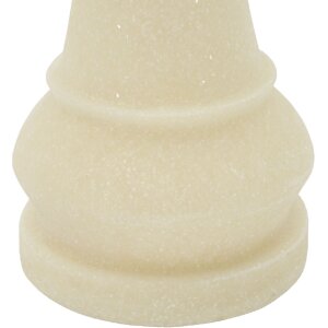 Mauro Ferretti Figurine décorative Roi des échecs Quarzy Ø13x41 cm blanc or