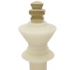Mauro Ferretti Figurine décorative Roi des échecs Quarzy Ø13x41 cm blanc or