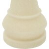 Mauro Ferretti Figurine décorative Roi des échecs Quarzy Ø13x41 cm blanc or