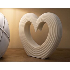 Mauro Ferretti Objet décoratif Lovvy Quarzy 30x7x26 cm blanc