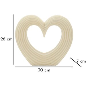 Mauro Ferretti Objet décoratif Lovvy Quarzy 30x7x26 cm blanc