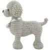 Mauro Ferretti Figurine décorative Chien caniche Sparky 15x9,5x15 cm argenté