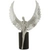 Mauro Ferretti Figurine décorative ange Sparky 24x8x34 cm argent noir