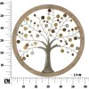 Mauro Ferretti panneau mural arbre de vie Ø61x1,8 cm or naturel