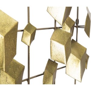 Mauro Ferretti panneau mural Abstract 90,5x3,5x50 cm doré