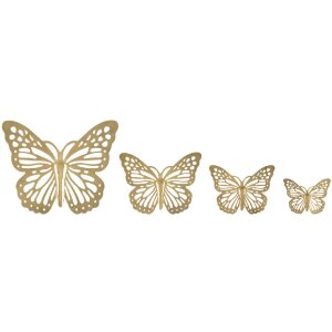 Mauro Ferretti décoration murale papillons set 4...