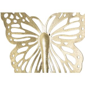Mauro Ferretti décoration murale papillons set 4 pièces 35x2x2916x2x12 cm doré