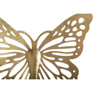 Mauro Ferretti décoration murale papillons set 4 pièces 35x2x2916x2x12 cm doré