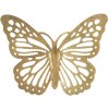 Mauro Ferretti décoration murale papillons set 4 pièces 35x2x2916x2x12 cm doré
