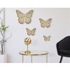 Mauro Ferretti décoration murale papillons set 4 pièces 35x2x2916x2x12 cm doré
