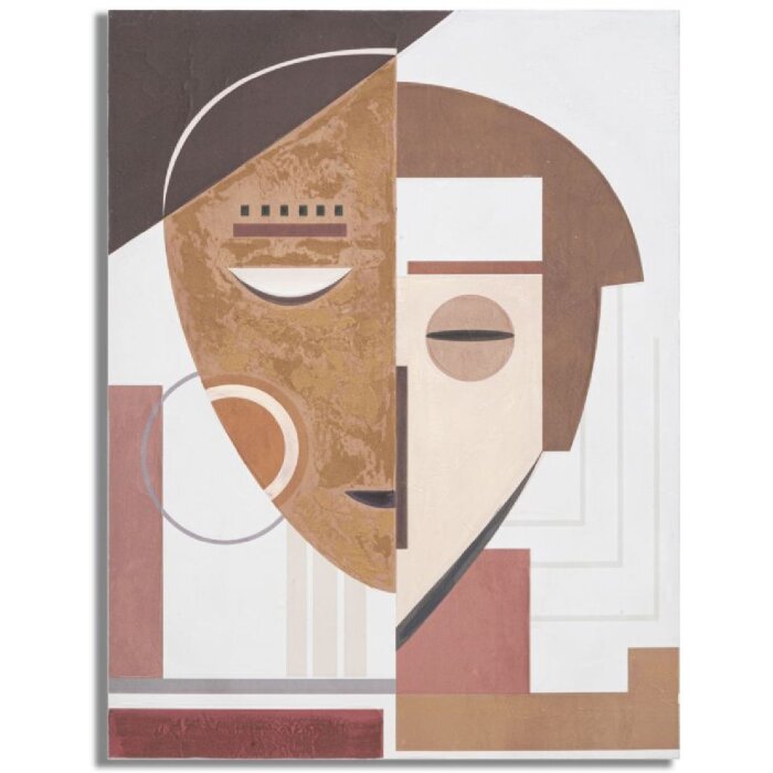 Mauro Ferretti peinture murale Ethnic Face 60x2,7x80 cm multicolore