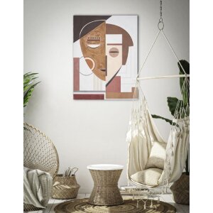 Mauro Ferretti peinture murale Ethnic Face 60x2,7x80 cm multicolore