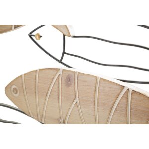 Mauro Ferretti panneau mural poisson 60x2x30 cm noir naturel