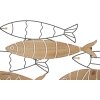 Mauro Ferretti panneau mural poisson 60x2x30 cm noir naturel