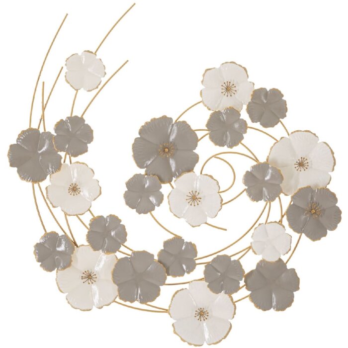 Mauro Ferretti Panneau mural Lotly 63,5x5x67,9 cm blanc gris