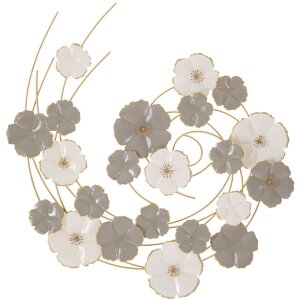 Mauro Ferretti Panneau mural Lotly 63,5x5x67,9 cm blanc gris