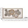 Mauro Ferretti peinture murale Marcy 70x2,8x35 cm crème marron