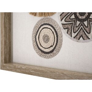 Mauro Ferretti peinture murale Marcy 70x2,8x35 cm crème marron