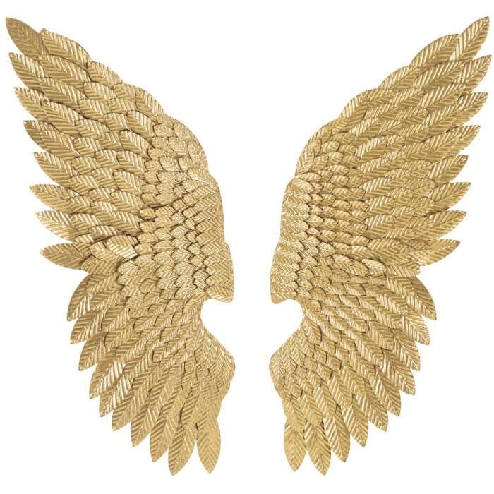 Mauro Ferretti Panneau mural Ali Beauty Set 2 pièces 37,5x3x100 cm doré