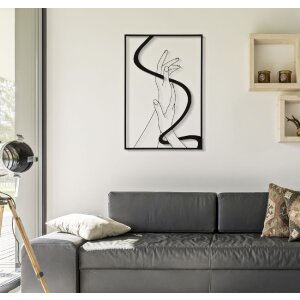 Mauro Ferretti panneau mural mains 60x1x90 cm noir