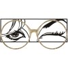 Mauro Ferretti Panneau mural lunettes 89,5x3,8x41,3 cm noir