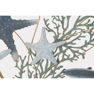 Mauro Ferretti panneau mural étoile de mer 95,3x5x53,3 cm bleu