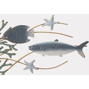Mauro Ferretti panneau mural étoile de mer 95,3x5x53,3 cm bleu