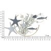 Mauro Ferretti panneau mural étoile de mer 95,3x5x53,3 cm bleu