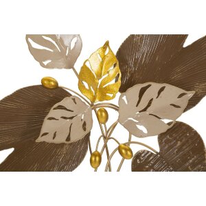 Mauro Ferretti panneau mural Browy 50,2x5,1x50,2 cm brun or