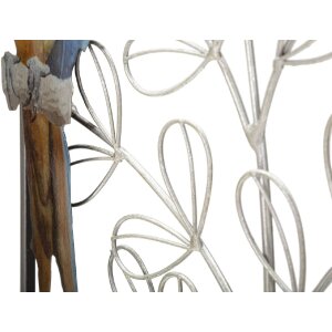 Mauro Ferretti panneau mural perroquet 28,6x2,5x74,3 multicolore