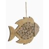 Mauro Ferretti Décoration à suspendre Poisson Nature 42,5x2x28,5 cm nature