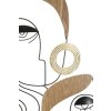 Mauro Ferretti panneau mural Picassy 53x2x55 cm noir brun or